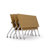 Meubles d'école modulaires blancs modernes, table de bureau durable, design pliable pour réunions, formations, séminaires