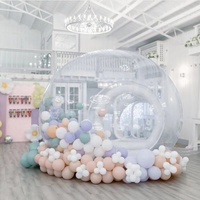 Dôme en PVC transparent de 3 m, tunnel unique, camping en plein air, maison à bulles gonflable transparente pour enfants, capacité de 100 à 500 kg