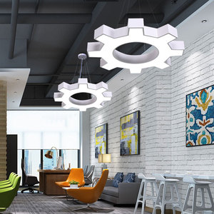 Moderne Personnalisé Bureau Suspendu De Luxe Grand Luminaire De Plafond LED Pendentif Lumière 20W 25W Lampe Lustre 36W 40W - Product Image 6