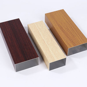 Plafond carré <span class=keywords><strong>en</strong></span> bois de grain <span class=keywords><strong>barre</strong></span> <span class=keywords><strong>en</strong></span> forme de <span class=keywords><strong>U</strong></span> <span class=keywords><strong>aluminium</strong></span> magnésium fer profilés <span class=keywords><strong>en</strong></span> <span class=keywords><strong>aluminium</strong></span> décoratifs coupe personnalisée traitée - Product Image 5