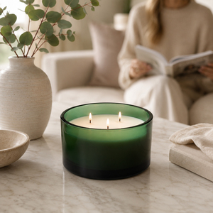 Candele Profumate di Lusso all'Ingrosso con 3 Stoppini in Cotone, Senza Fumo, in Cera di Soia Naturale per Arredamento Casa - Product Image 3