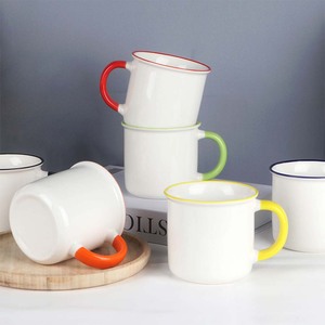 Tazas Originales de Cerámica de 12 oz Populares al por Mayor, Promocionales y Elegantes con Forma Esmaltada, Bajo MOQ, Impresión de Logo Personalizado por Sublimación - Product Image 4