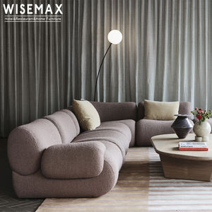 विसीक्स फर्नीचर लाइट लक्जरी आरामदायक सोफे उच्च घनत्व स्पंज कपड़े 3 सीटें अपार्टमेंट लॉबी के लिए उच्च बैकरेस्ट रिक्लियर सोफा - Product Image 2