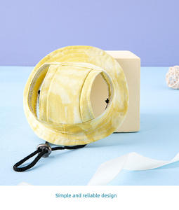 Verstellbarer Cord-Eimer hut mit Ohr löchern Niedliches Haustier inspirierte Sommersport-Sonnenschutz kappe für Spaß im Freien im Winter - Product Image 3