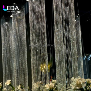 LEDA <b>Wedding</b> <b>Decoration</b> Shinning Clear Crystal Bead <b>Ceiling</b> Curtain Hanging <b>Decoration</b> for Events Decor - Product Image 5
