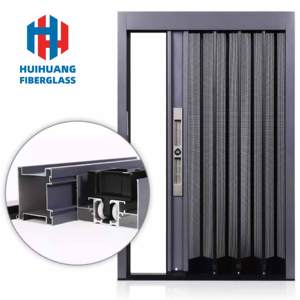 Zanzariera Avvolgibile a Soffietto per Porte e Finestre, Design Moderno, Profilo in Alluminio, Antincendio, Facile Installazione - Product Image 1