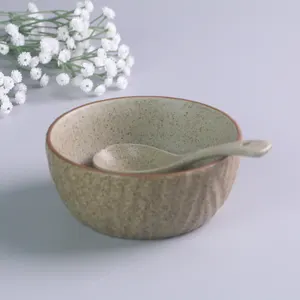 Bols de riz aux céréales pour salade ronde personnalisée de haute qualité japonaise nordique moderne bol en céramique pour soupe ramen