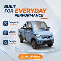 Camionnette électrique mini 4 roues à énergie nouvelle fabriquée en Chine, camionnette électrique de fret à vendre