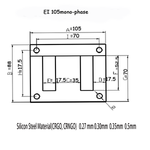 TOP <span class=keywords><strong>10</strong></span> formato popolare <span class=keywords><strong>EI</strong></span> 240 trasformatori di laminazione fatta da macchina di taglio dalla Cina - Product Image 5