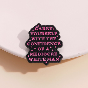 Broches en émail féministes pour femmes et filles, motif « Je suis trop maladroite pour être entourée de masculinité fragile », badges de revers en métal, bijoux cadeaux - Product Image 6