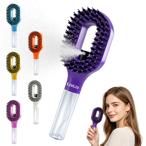 0728 2026 Hot 2-in-1 Anti-static <b>Brush</b> Fine Mist <b>Smooth</b> Frizz Spray Comb Lightweight Hair with Bottle - Product Image 1