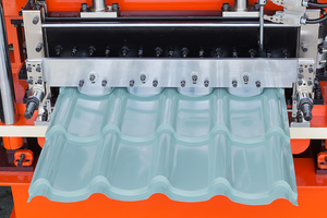 เครื่องทำกระเบื้องเคลือบผนังขนาด18เมตร/นาทีเครื่องขึ้นรูปม้วน<span class=keywords><strong>กระเบื้อง</strong></span><span class=keywords><strong>หลังคา</strong></span>ขึ้นรูปแกนมอเตอร์ปั๊มมอเตอร์ - Product Image 6