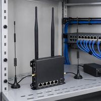 Routeur sans fil industriel 4G LTE avec carte SIM, passerelle WiFi avec ports WAN/LAN Ethernet, VPN et pare-feu pour la mise en réseau extérieure