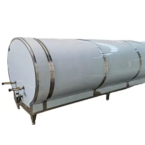 Tanque de resfriamento de leite de grande capacidade, 100-10000l, tipo horizontal, aço inoxidável, resfriador de água de yogurte, margaridas, venda imperdível