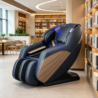 Fauteuil de massage de réflexologie commercial portable et pliable, avec manipulateur robotique 3D, zéro gravité, corps entier chauffé, à monnayeur