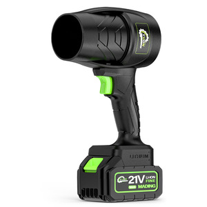 เครื่องเป่าลมมือถือ 21V สำหรับเป่าแห้ง ดูดฝุ่นความเร็วสูง ดูดใบไม้ อเนกประสงค์ ใช้แบตเตอรี่ / เครื่องเป่าลมมือถือ 21V - Product Image 1