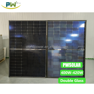 中国PVメーカー400W-420W 144セル12V/24V PERCハーフセルBIPVモノ太陽光発電ソーラーパネル価格 - Product Image 4