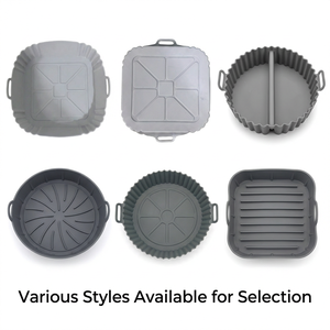 Revestimiento de Silicona Reutilizable de Grado Alimenticio para Freidora de Aire, Resistente al Calor, Libre de BPA, Cesta Cuadrada para Freidoras de Aire de 5-8QT, Accesorios para Horno - Product Image 4