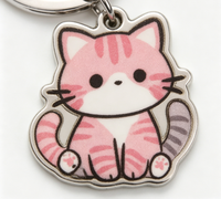 Promo Murah Gantungan Kunci Kucing Custom, Gantungan Kunci Kucing Enamel untuk Toko Hewan Peliharaan/Toko Ritel, Tersedia Berbagai Desain Kucing