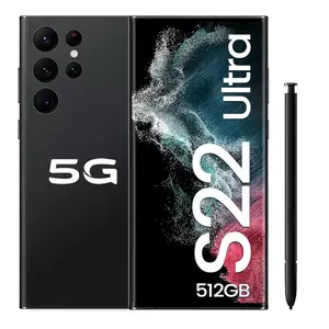 Global version S22 Ultra 6.7inch 12GB + 512GB Android smartphone 10 core 5G LET phone 3 camera face ID unlock mobile phone