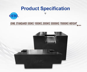 Poids d'étalonnage de qualité <span class=keywords><strong>M1</strong></span> avec écran LCD, logo personnalisable OEM pour balances de pesage 200 kg-5000 kg en fonte - Product Image 4