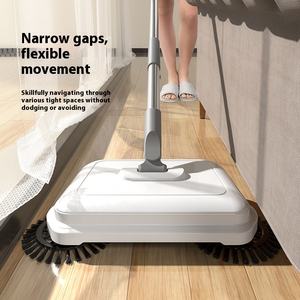 Ensemble balai et pelle à poussière à manivelle manuelle en microfibre pour la maison, directement <span class=keywords><strong>de</strong></span> l'usine, durable, à un clic - Product Image 2