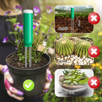 Compost portable à trois voies pH de sol intelligent testeur NPK coefficient thermique non confiné affichage de niveau numérique OLED étanche