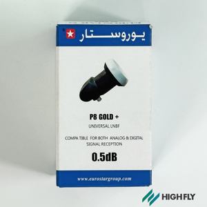 Highfly OEM EUROSTAR P8 GOLD+ Satellite TV High Gain KU Band Single LNB Digital Ready HD - Product Image 2