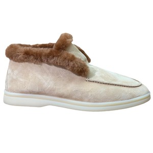 Nuovi Stivali Invernali Italiani alla Moda, Scarpe da <span class=keywords><strong>Donna</strong></span> in Vera Pelle con Lana Calda, Leggere e Termiche, Slip-On per la Neve - Product Image 5
