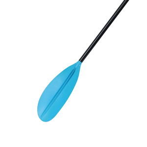 Vente en gros de pagaies de kayak BAICHENG personnalisables en aluminium bleu à deux lames, légères et durables, lame de 41,5 cm pour canoë - Product Image 5