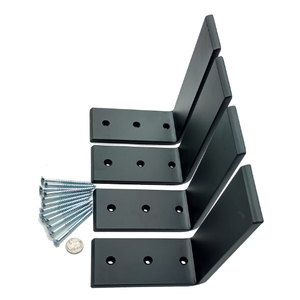 Tùy chỉnh Heavy-Duty kệ hiện đại Heavy Duty thép đen 6 "x 8" truy cập hàng đầu hỗ trợ chân đế phần cứng - Product Image 2