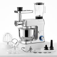 Robot de cuisine électrique 1500W, mélangeur sur socle en acier, certifié GS/CB, mélangeur de farine alimentaire, mélangeur de pâte, comprend un bol de mélange, mélangeur à gâteau