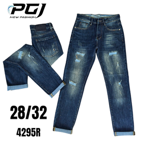 กางเกงยีนส์ระบายอากาศได้ดีปรับแต่งได้สำหรับผู้ชายกางเกงขาตรงแบบลำลองใหม่เอวปานกลางผ้าเดนิมฟอกสีกลางเอวกลางแบบพรีเมียมผลิตในเวียดนาม - Product Image 3