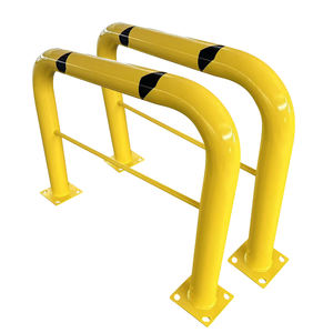 Barriera di Sicurezza con Ringhiera Centrale in Acciaio, Protezione per Macchinari, Barriera di Sicurezza Alta, Dissuasore a U per Parcheggi - Product Image 3