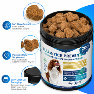 Comprimés à mâcher doux pour la prévention des puces <span class=keywords><strong>et</strong></span> des tiques chez les chiens, avec des phospholipides pour un pelage sain - Product Image 5