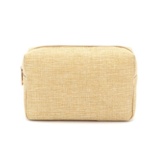 Eco Custom Linen Natural Cosmetic Packaging LOGO borsa <span class=keywords><strong>da</strong></span> <span class=keywords><strong>viaggio</strong></span> <span class=keywords><strong>per</strong></span> il trucco Kit cosmetico vuoto borsa <span class=keywords><strong>per</strong></span> pennelli borsa <span class=keywords><strong>per</strong></span> wc promozionale - Product Image 2