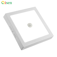 Plafonnier à induction LED ultra-mince avec contrôle du capteur de mouvement Panneau lumineux rond en aluminium pour l'utilisation de la lumière de pot de cage d'escalier de couloir