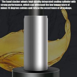 1トン2トン油圧手動ハンドスタッカー小型ハンドパレットジャック手動パレット油圧リフター付き - Product Image 3