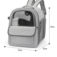 Nouveau design, sac de transport pour animaux de compagnie en tissu Oxford écologique, à fermeture éclair, imprimé, pour chats et petits chiens, respirant, ouverture latérale, pour l'extérieur