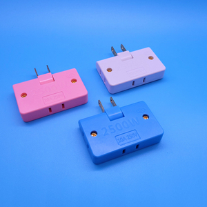 Oem siêu mỏng 3 cách phẳng tường Outlet Extender AC Adapter 2pin xoay mini trong nhà Ổ cắm điện Expander cắm chúng tôi mở rộng cắm - Product Image 3