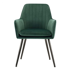 Bắc Âu ăn uống ghế armless bọc cafe ghế khách sạn với vải lanh đệm cho nhà hàng khách sạn Ghế nhung - Product Image 4