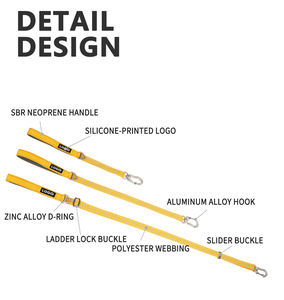 Correa Retráctil para Perros con Logotipo Personalizado OEM, Manos Libres, con Bloqueo, Multifuncional, Duradera, Larga, con Clip para Bolsas de Desechos para Pasear - Product Image 2