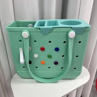 Organisateur de sac tendance amovible en EVA, étanche, pour sac de plage, avec porte-gobelet et emplacements pour téléphone, pour sacs à main