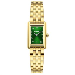 Reloj de Pulsera de Cuarzo Cuadrado para Mujer, de Alta Gama, Personalizado, Árabe, de Acero Inoxidable Ultrafino, Resistente al Agua, Minimalista, con Caja - Product Image 4