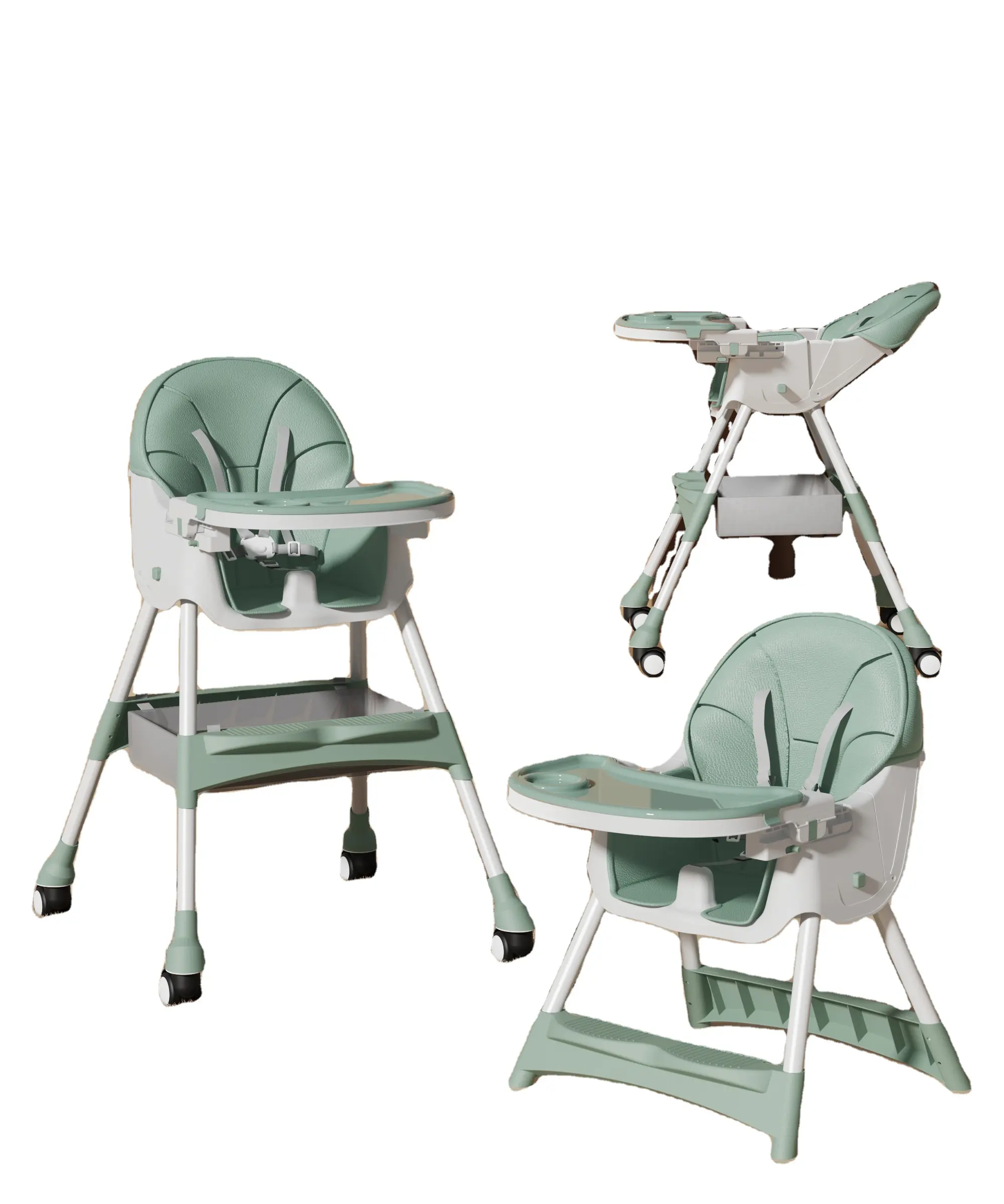 מוצרים למכירה חמה כיסא האכלה רב תכליתי לתינוק 4 ב-1 כיסא גבוה לילדים