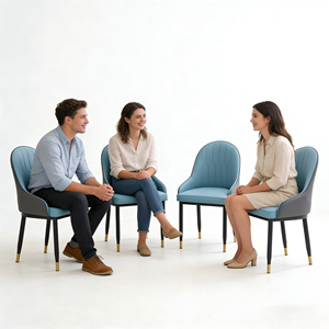 北欧風高級レザーダイニングチェア-モダンデザイン、ソフトクッション、防水仕様、業務用レストラン家具 - Product Image 2