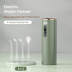 Hydropulseur haute pression avec réservoir amovible de 280 ml, nettoyeur dentaire sans fil IPX7 pour le blanchiment <span class=keywords><strong>des</strong></span> <span class=keywords><strong>dents</strong></span> et le <span class=keywords><strong>nettoyage</strong></span> en profondeur - Product Image 1