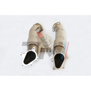 Tubo de Escape TM PERFORMANCE 3.5 con Catalizador para NISSAN VR38DETT GTR R35 <span class=keywords><strong>2009</strong></span>+, Alto Flujo, Soldadura TIG, Acero Inoxidable, Protector Térmico - Product Image 4