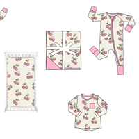 Combinaisons pour bébés et tout-petits unisexes en spandex et bambou, imprimées d'animaux, style Europe-Amérique, tricotées, fermeture éclair