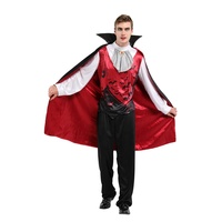 Costumes d'Halloween Gothique Vampire pour Adulte avec Cape